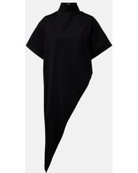 Alaïa - Asymmetric Cotton Jersey T-Shirt - Lyst