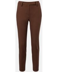 Brunello Cucinelli - Cotton-Blend Slim Pants - Lyst