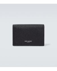 Saint Laurent - Pebble-Grain Leather Billfold Wallet - Lyst