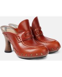 Burberry - Mules 75 Aus Leder - Lyst