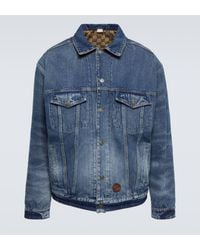 Gucci - Reversible Gg-jacquard Denim Jacket - Lyst