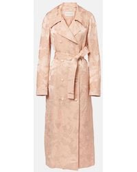 Dries Van Noten - Floral Linen-Blend Jacquard Coat - Lyst