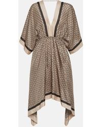 Brunello Cucinelli - Printed Silk Kaftan - Lyst