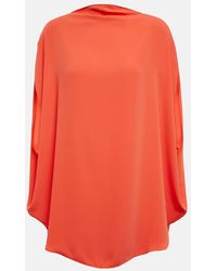 MM6 by Maison Martin Margiela - Draped Satin Top - Lyst