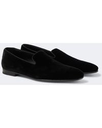 Manolo Blahnik - Mario Velvet Loafers - Lyst