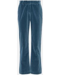 La DoubleJ - 24/7 Cotton Velvet Flared Pants - Lyst