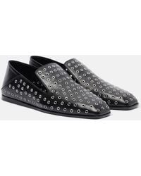 Jimmy Choo - Eliot Embellished Leather Slip-On Shoes - Lyst