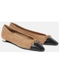 Aquazzura - Ballerinas Gioia Aus Veloursleder - Lyst
