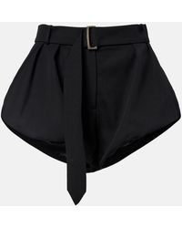 Magda Butrym - Belted Wool Shorts - Lyst