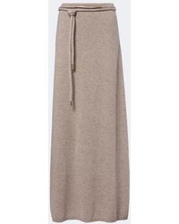 Max Mara - Knitted Cashmere Maxi Skirt - Lyst