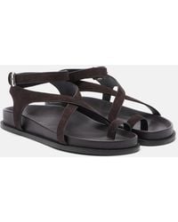 A.Emery - Jalen Slim Suede Sandals - Lyst