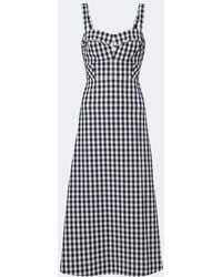 Veronica Beard - Aila Gingham Cotton Midi Dress - Lyst