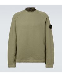 Stone Island - Compass Cotton Fleece Sweatshirt - Lyst