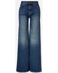 Nili Lotan - Salome Mid-Rise Wide-Leg Jeans - Lyst