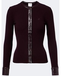 Courreges - Ribbed-Knit Cardigan - Lyst