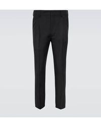 Prada - Hose Aus Mohair Und Wolle - Lyst