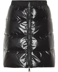 Moncler Quilted Down Miniskirt - Black