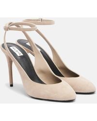 Alaïa - Pumps Decolette 90 Aus Veloursleder - Lyst