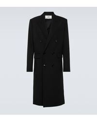 Ami Paris - Double-breasted Wool Coat - Lyst
