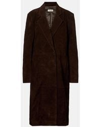 STAUD - Sabine Suede Coat - Lyst