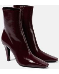 Saint Laurent - Ankle Boots Jill 95 Aus Leder - Lyst