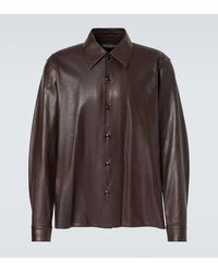 Our Legacy - Welding Leather Overshirt - Lyst