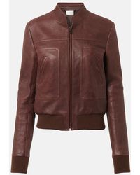 The Row - Bader Leather Jacket - Lyst
