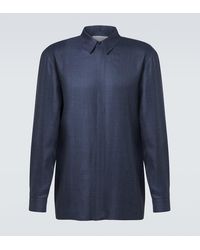 Gabriela Hearst - Nicolas Wool, Silk, And Linen Shirt - Lyst