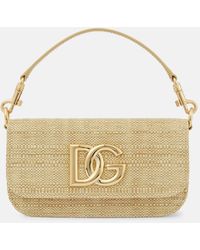 Dolce & Gabbana - 3.5 Raffia Shoulder Bag - Lyst
