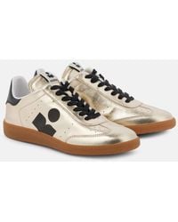 Isabel Marant - Metallic Leather Kaycee Sneakers Shoes - Lyst