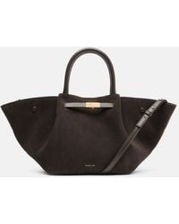 DeMellier London - New York Midi Suede Tote Bag - Lyst