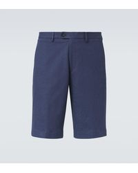 Etro - Paisley Cotton Jacquard Bermuda Shorts - Lyst