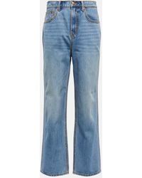 Tory Burch - High-rise Straight-leg Jeans - Lyst