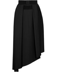 Donna Abbigliamento da Gonne da Minigonne Minigonna in lana con catene di Givenchy in Nero 