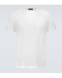 Loro Piana - T-Shirt aus Seide und Baumwolle - Lyst