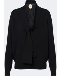 Jardin Des Orangers - Tie-Neck Wool And Cashmere Sweater - Lyst