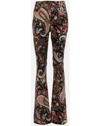 Etro - Paisley High-Rise Flared Jeans - Lyst
