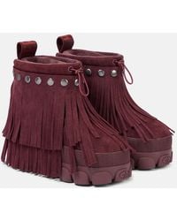 Goldbergh - Vergara Fringed Suede Snow Boots - Lyst