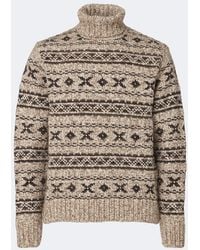 RRL - Wool-Blend Turtleneck Sweater - Lyst