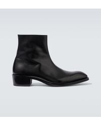 Tom Ford - Vincent Leather Ankle Boots - Lyst