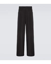 Balenciaga - Pantaloni a gamba larga e vita alta - Lyst