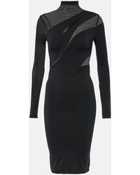 Wolford - Sheer Opaque Midi Dress - Lyst