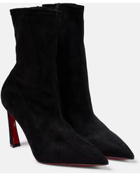 Christian Louboutin - Condora 100 Suede Ankle Boots - Lyst