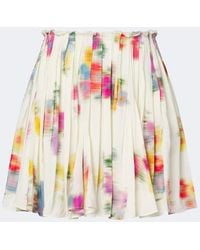 Isabel Marant - Livy Pleated Printed Miniskirt - Lyst