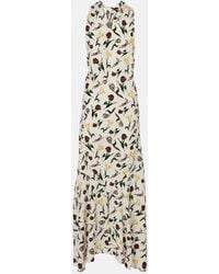 Marni - Floral Poplin Maxi Dress - Lyst