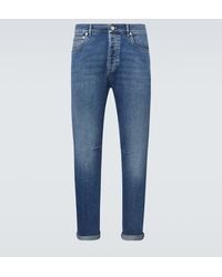 Brunello Cucinelli - Jeans Slim De Tiro Medio - Lyst