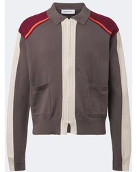 Kiko Kostadinov - Munno Cotton Zip-Up Cardigan - Lyst