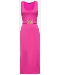Versace - Medusa '95 Belted Midi Dress - Lyst