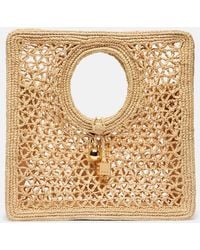 Jacquemus - Spiaggia Small Raffia Tote Bag - Lyst