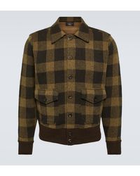 RRL - Checked Wool Jacket - Lyst